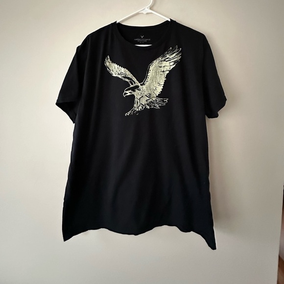 American Eagle Outfitters athletic fit black tee shirt size XXL - Picture 1 of 6